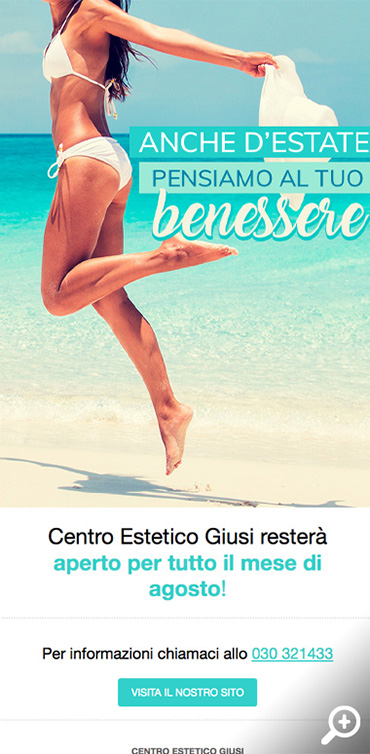 Newsletter per Centro Estetico Giusi